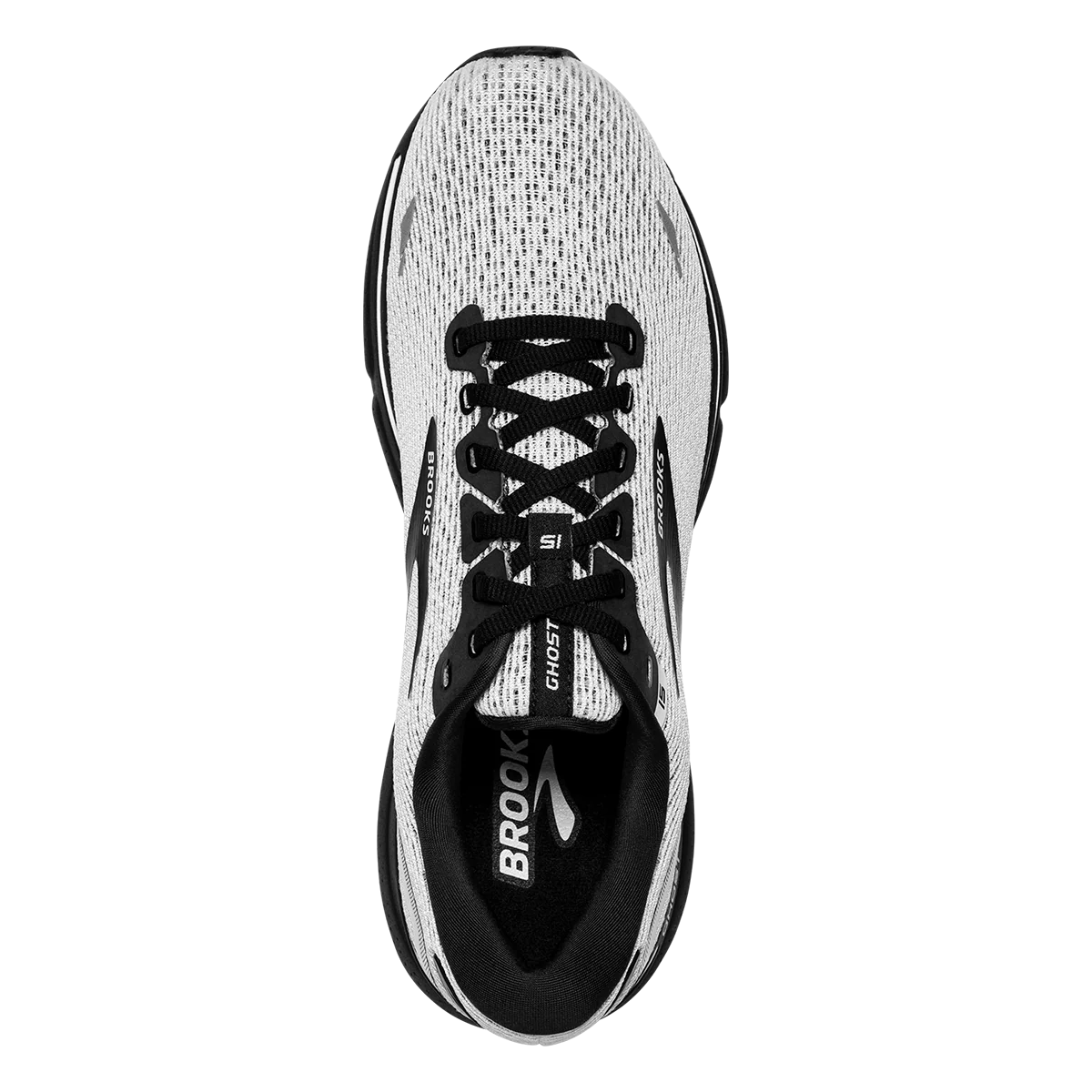 Brooks Ghost 15 - White - Black