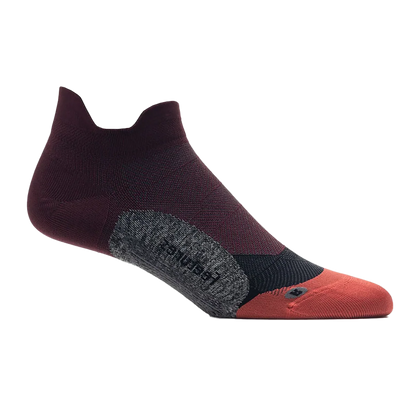 Feetures Elite Light Cushion No Show Tab - Dark Cherry