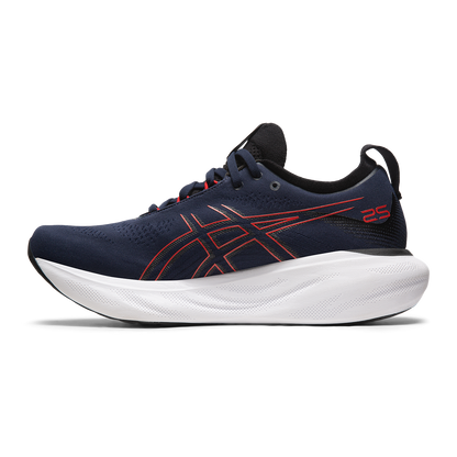 Asics Gel Nimbus 25 - Midnight - Electric Red