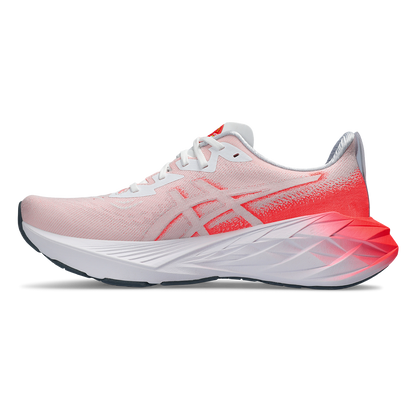 Asics Novablast 4 - White - Sunrise Red