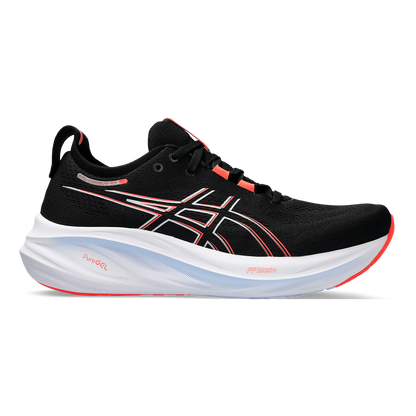 Asics Gel Nimbus 26 - Black - True Red
