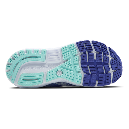 Brooks Ghost 16 - White - Amparo Blue - Limpet Shell
