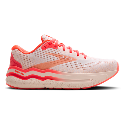 Brooks Ghost Max 2 - White - Peach - Coral