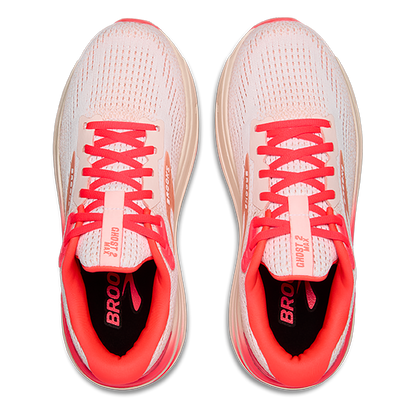 Brooks Ghost Max 2 - White - Peach - Coral
