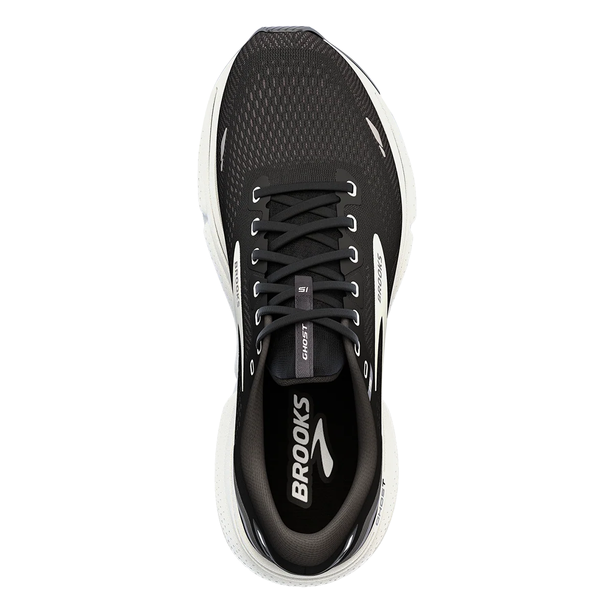 Brooks Ghost 15 - Black - Blackened Pearl - White