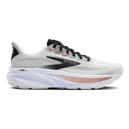 Brooks Ghost 17 White - Black - Rose Gold