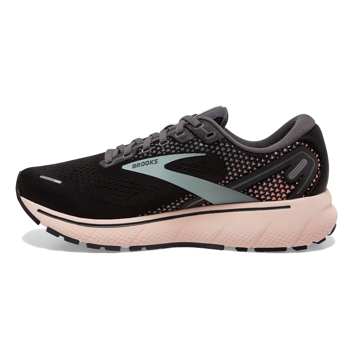 Brooks Ghost 14 - Black - Pearl - Peach