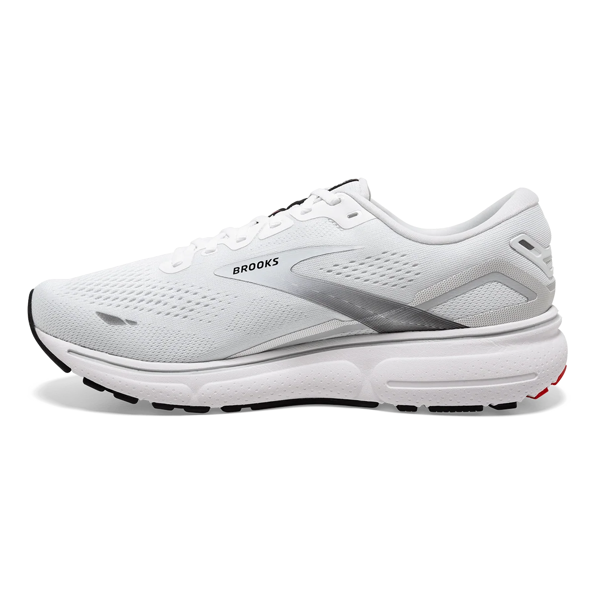 Brooks Ghost 15 - White - Black - Flame