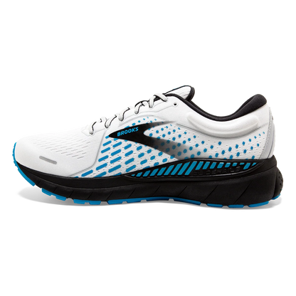 Brooks Adrenaline GTS 21 - White - Grey - Atomic Blue