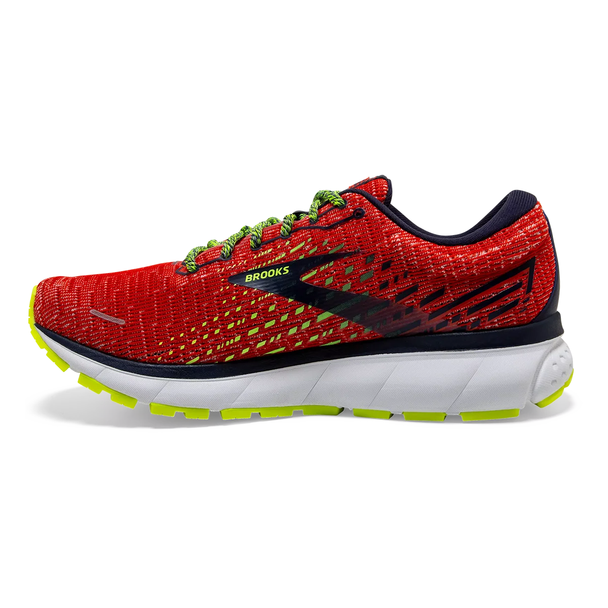 Brooks Ghost 13 - Tomato - Navy - Nightlife