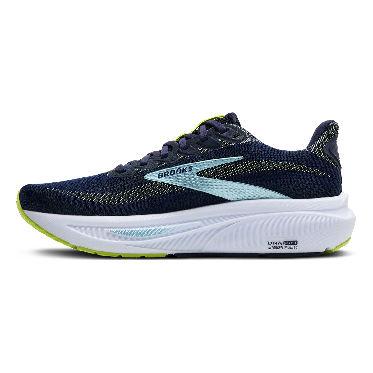 Brooks Ghost 17 Peacoat - Lime - Blue