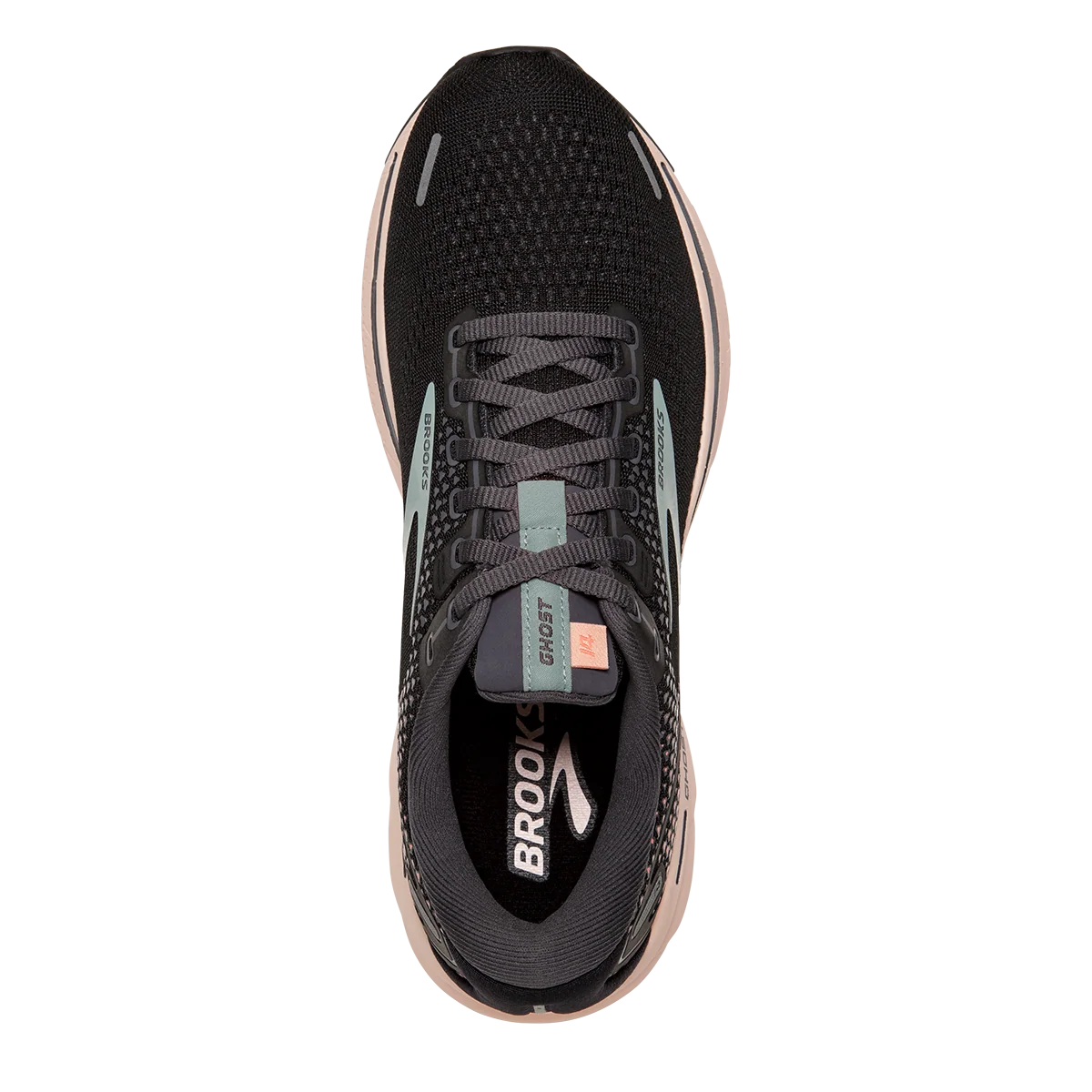 Brooks Ghost 14 - Black - Pearl - Peach