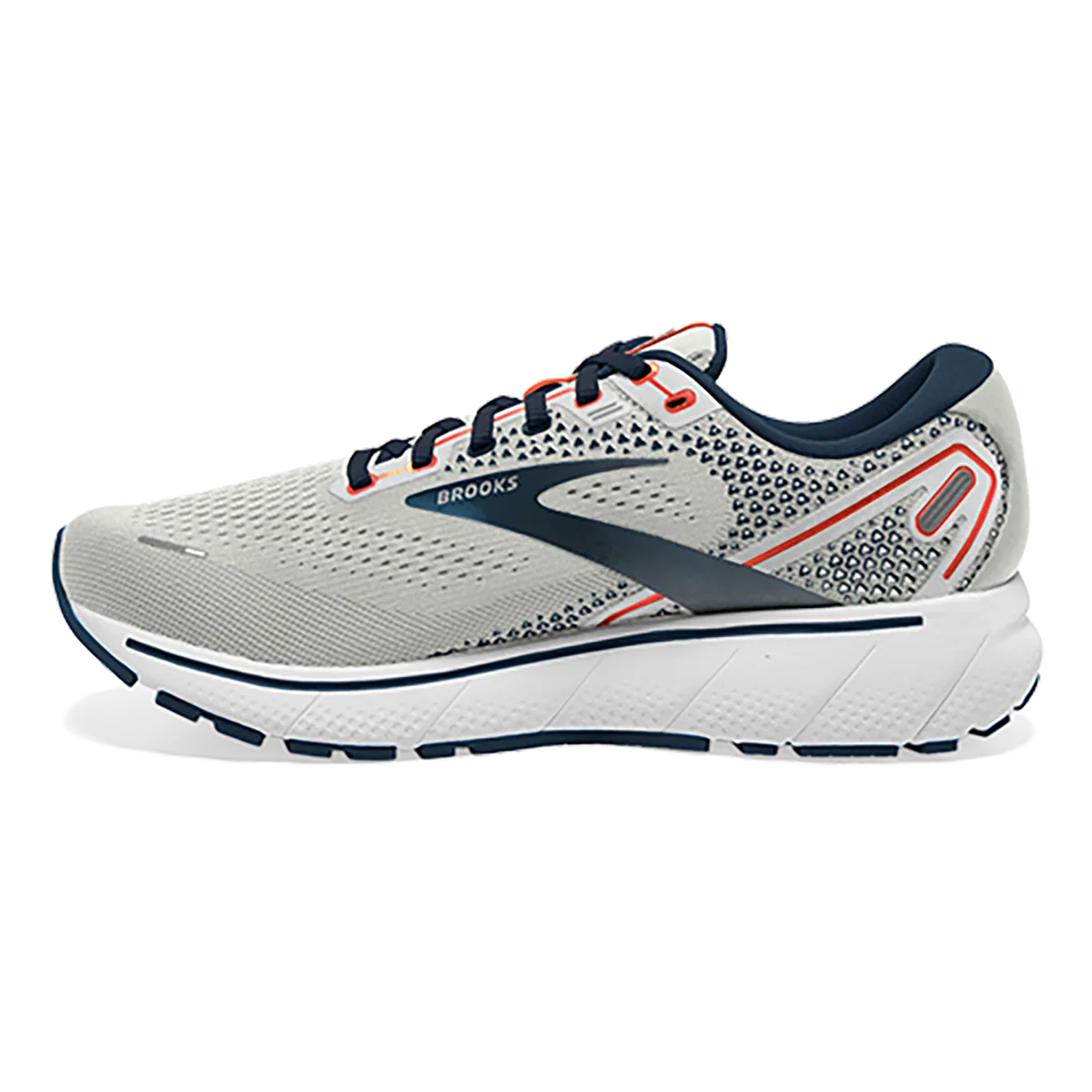 Brooks Ghost 14 - Grey - Titan - Tomato