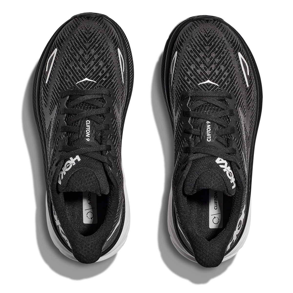 Hoka Clifton 9 - Black - White