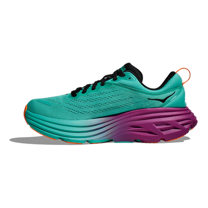 Hoka Bondi 8 - Electric Aqua - Black
