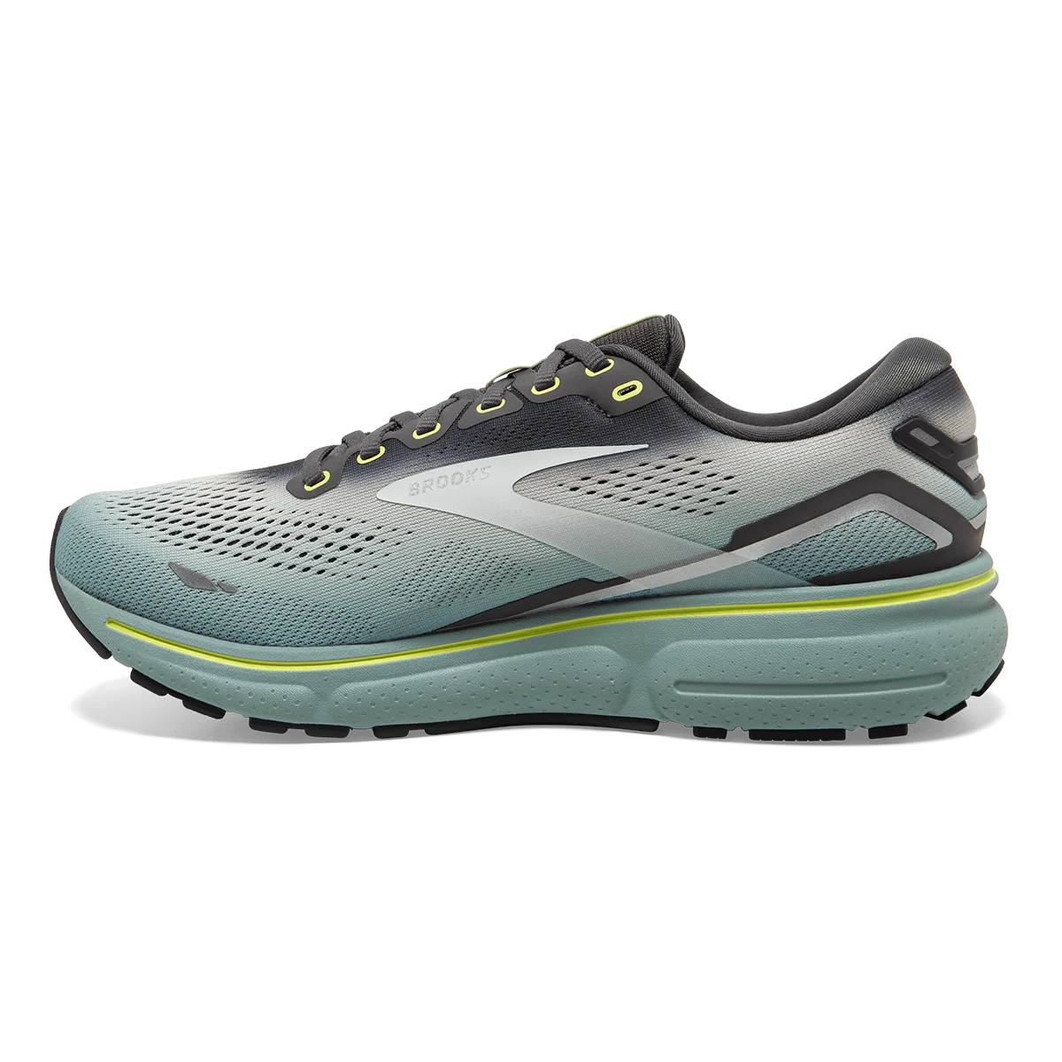 Brooks Ghost 15 - Grey - Oyster - Cloud Blue