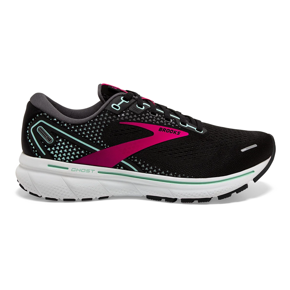 Brooks Ghost 14 - Black - Pink - Yucca