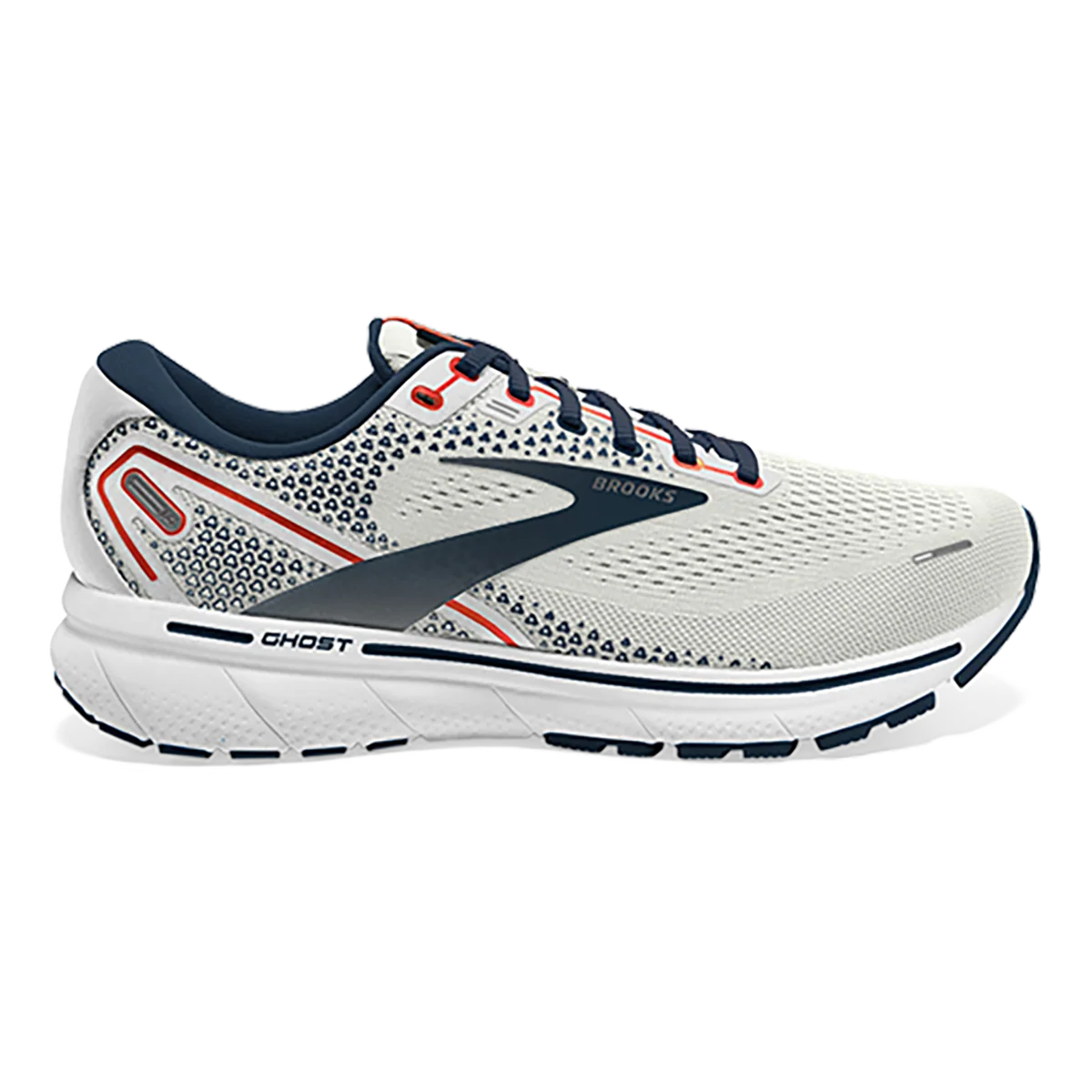 Brooks Ghost 14 - Grey - Titan - Tomato