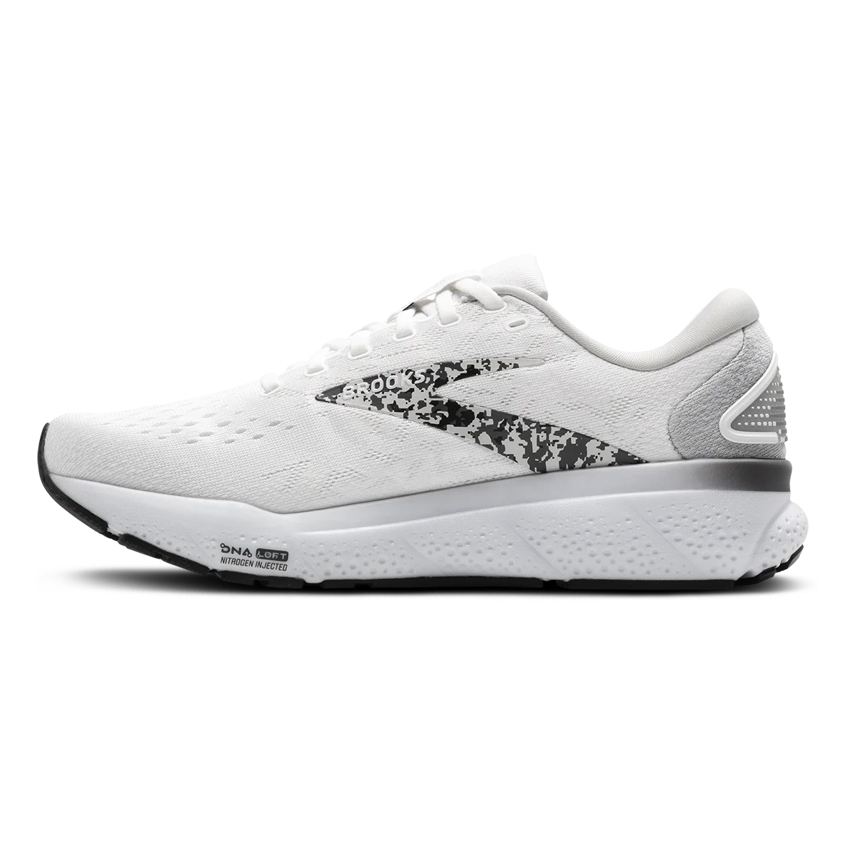 Brooks Ghost 16 - White - Oyster - Lava