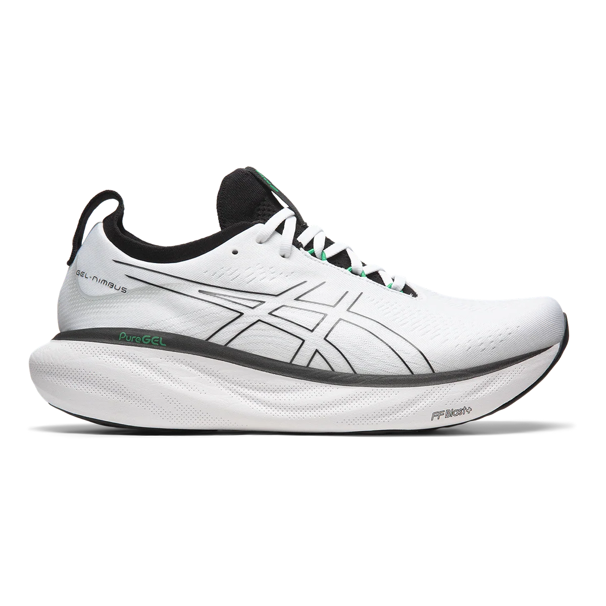 Asics Gel Nimbus 25 - White - Black