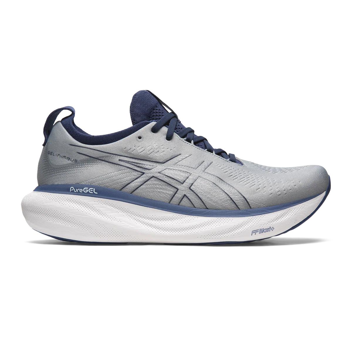 Asics Gel Nimbus 25 - Sheet Rock - Indigo Blue