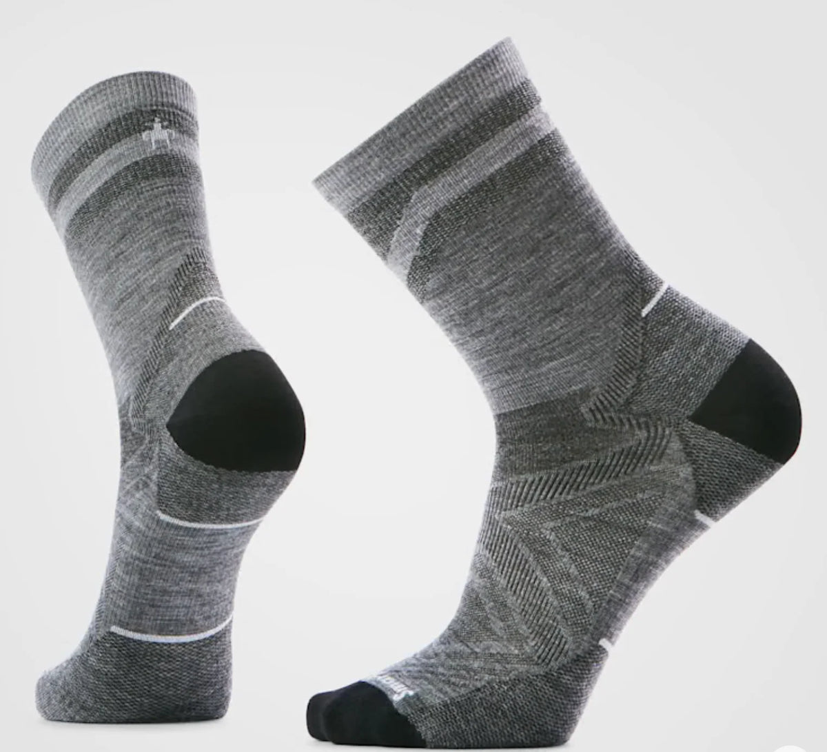 Unisex Smartwool Run Zero Cushion Mid-Crew Pattern Sock