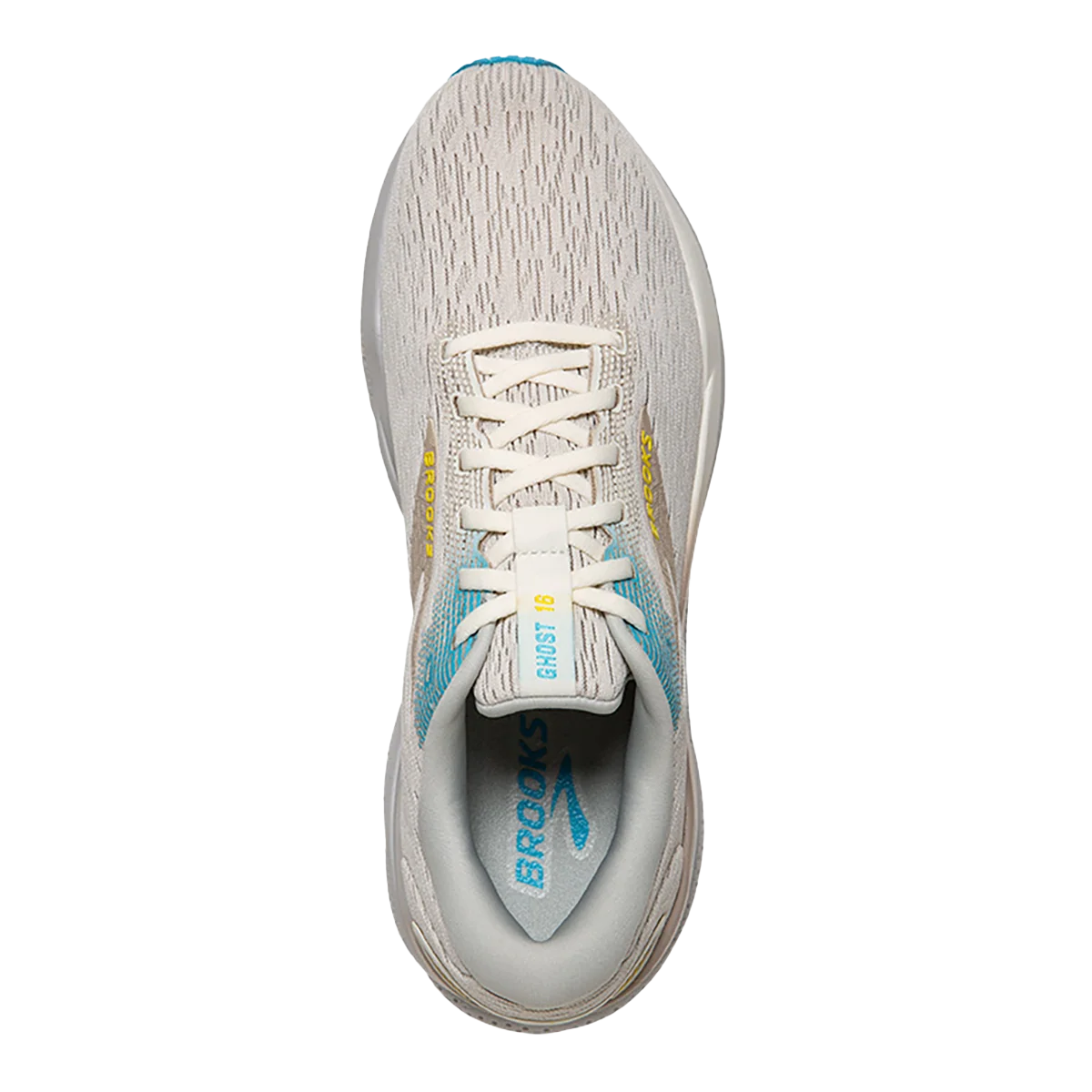 Brooks Ghost 16 - Coconut - Blue - Yellow