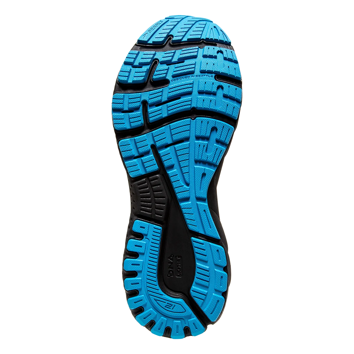 Brooks Adrenaline GTS 21 - White - Grey - Atomic Blue