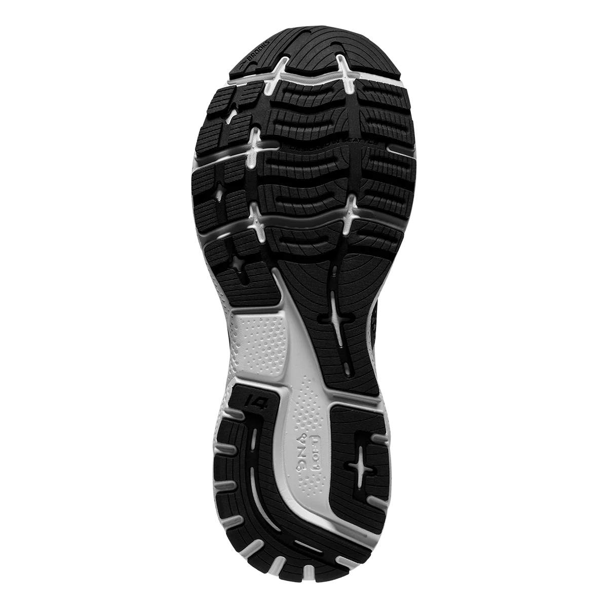 Brooks Ghost 14 - Black - White - Silver