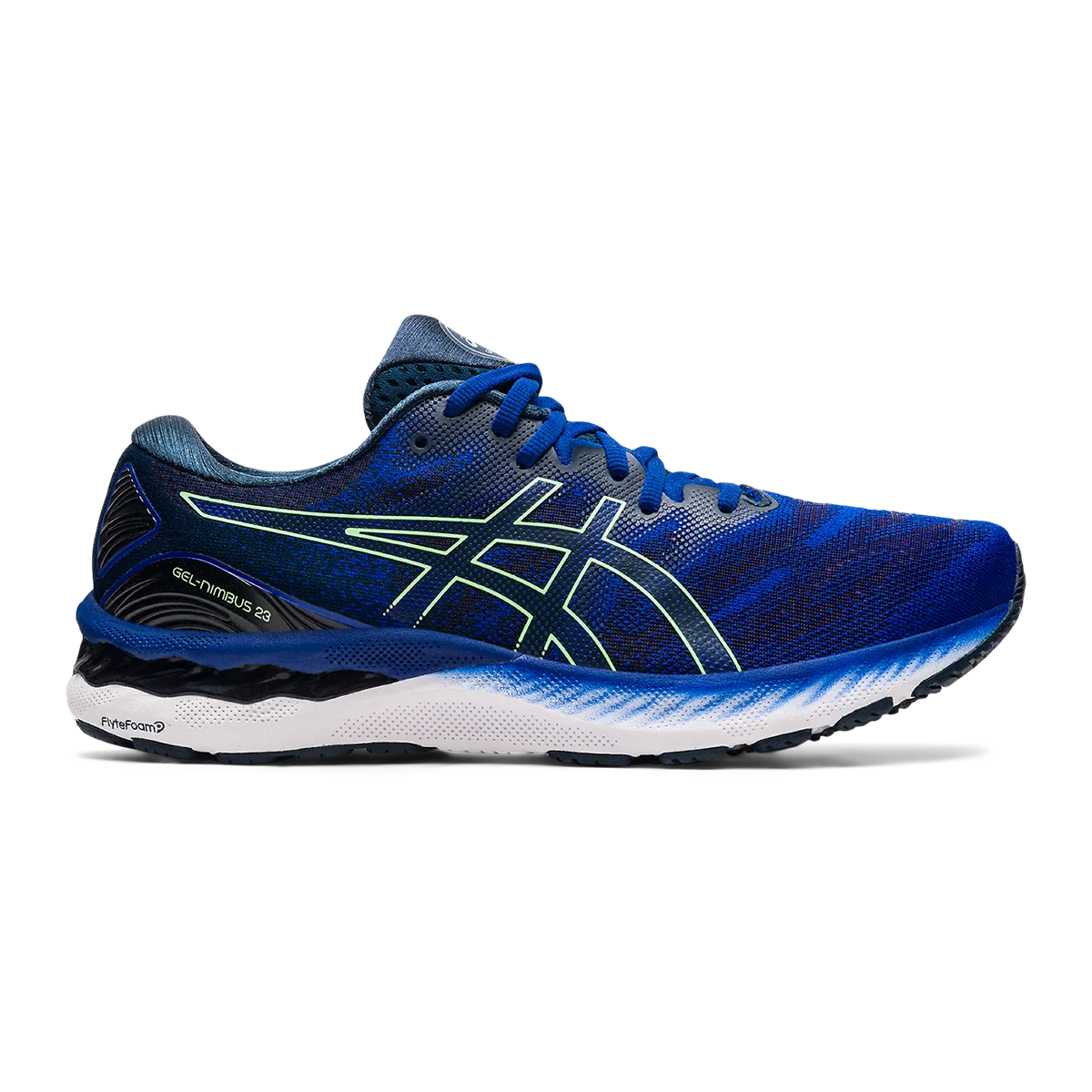 Asics Nimbus 23 - Monaco Blue - Bright Lime