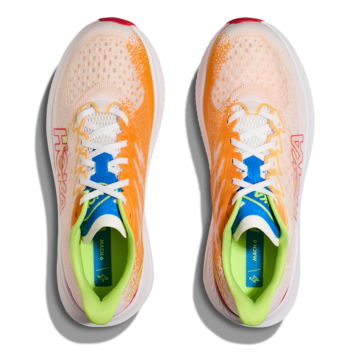 Hoka Mach 6 - White - Solar Flare