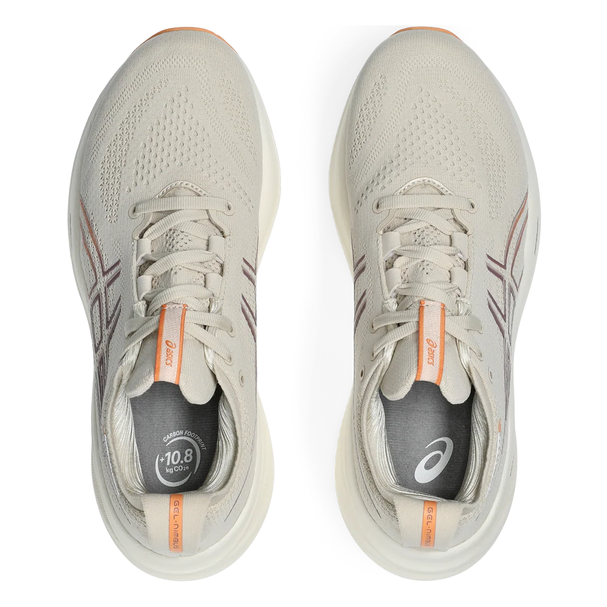 Asics Gel Nimbus 26 - Oatmeal - Faded Orange