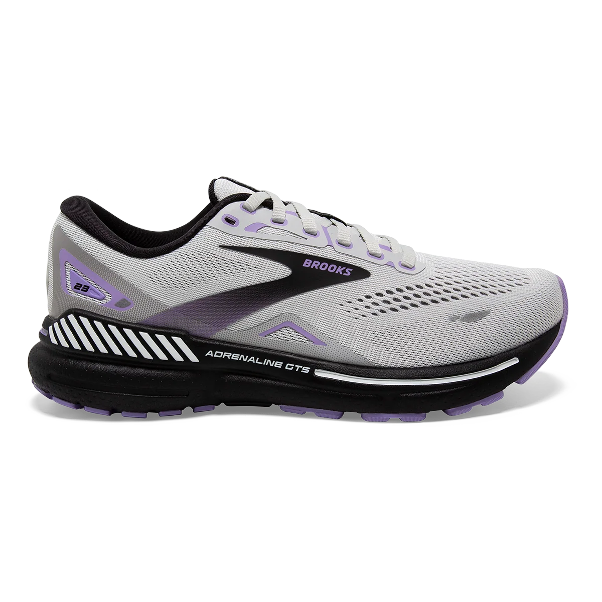 Brooks Adrenaline GTS 23 - Grey - Black - Purple