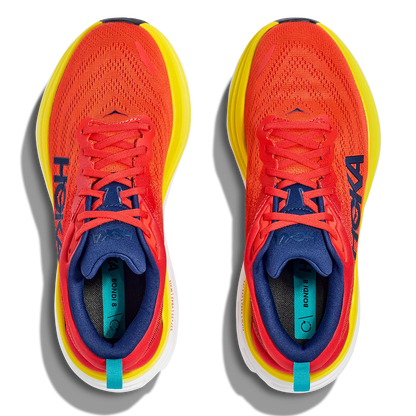 Hoka Bondi 8 - Red Alert - Flame