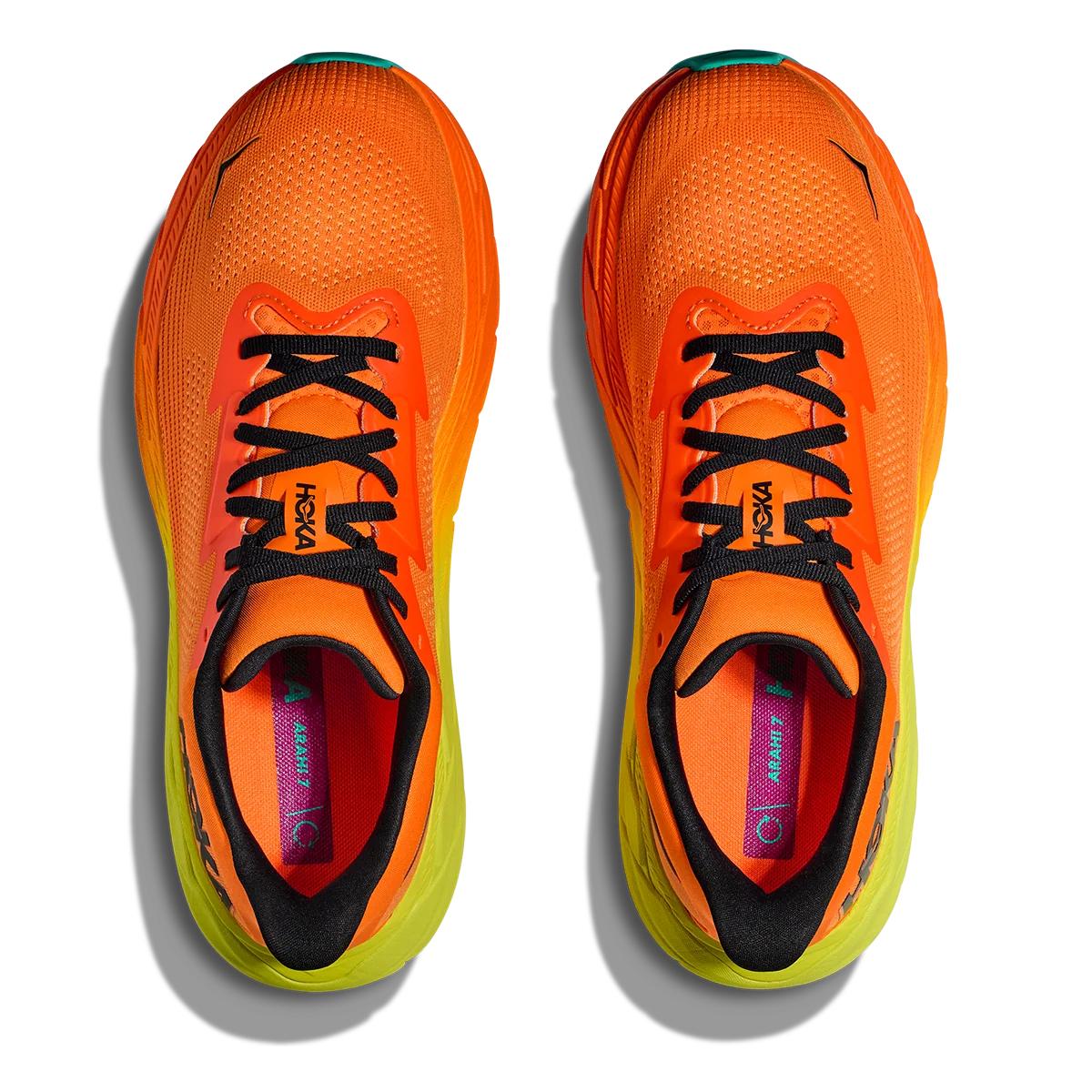 Hoka Arahi 7 - Electric Tangerine - Black