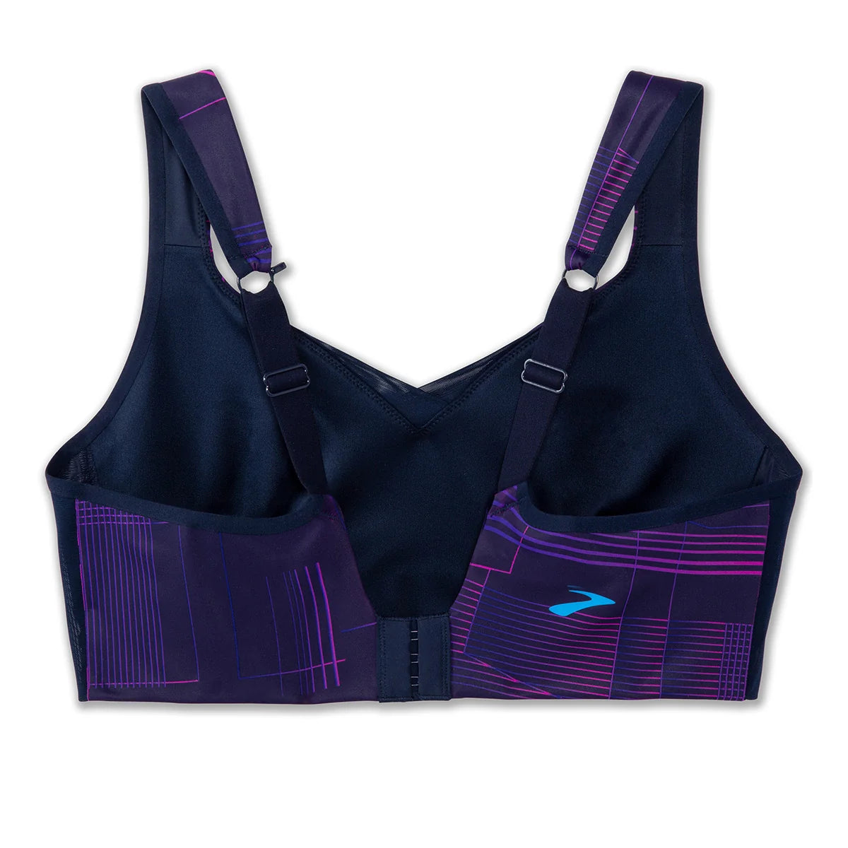 Brooks Drive Convertible Run Bra - Matrix Navy Print