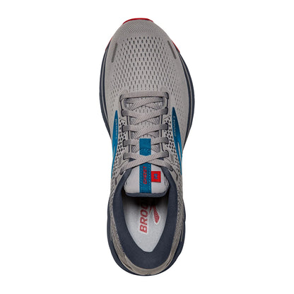 Brooks Ghost 14 - Grey - Blue - Red