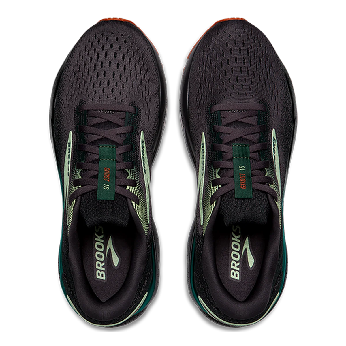 Brooks Ghost 16 - Blackened Pearl - June Bug - Green
