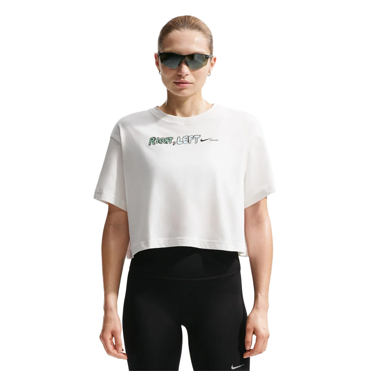 Nike Swift Dri-FIT Short-Sleeve Cropped Running T-Shirt