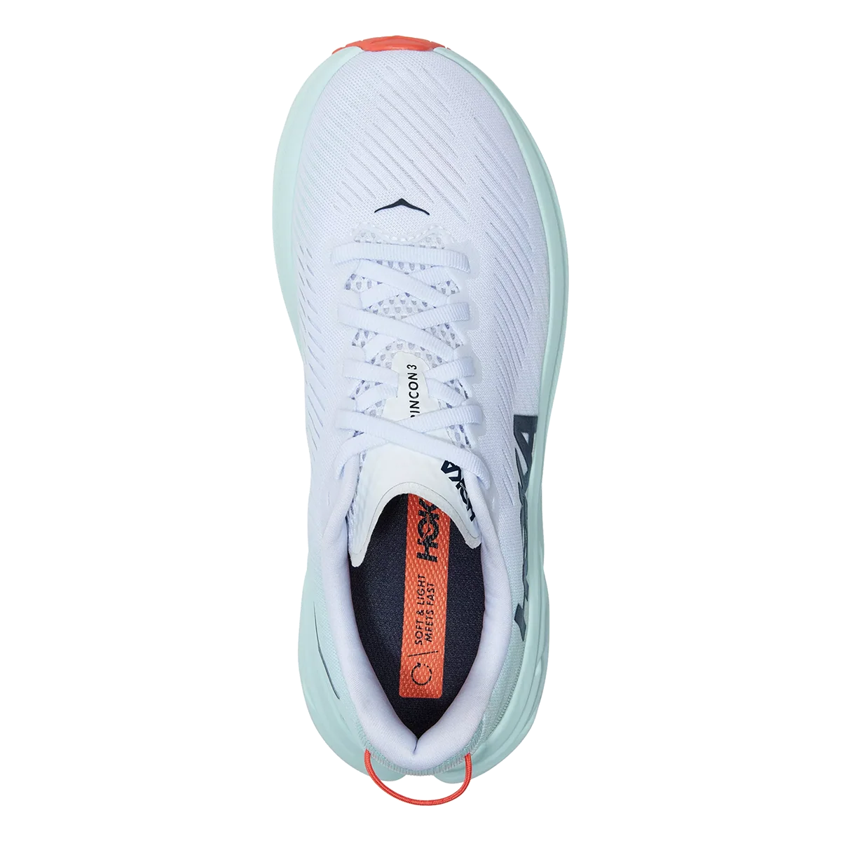 Hoka Rincon 3 - White - Blue Glass