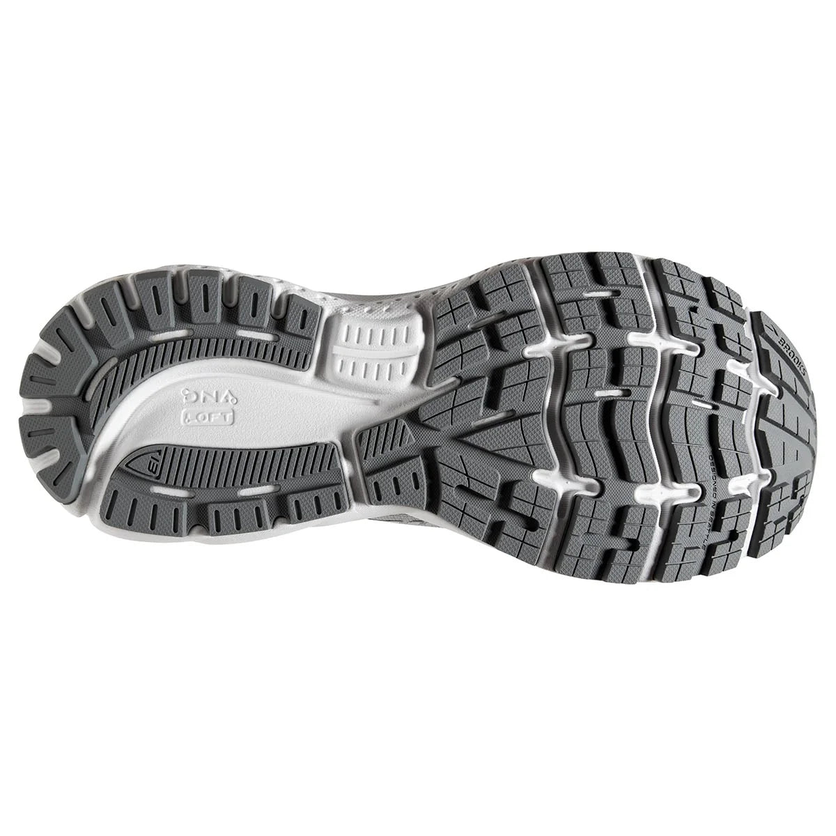 Brooks Ghost 13 - Alloy - Oyster - White