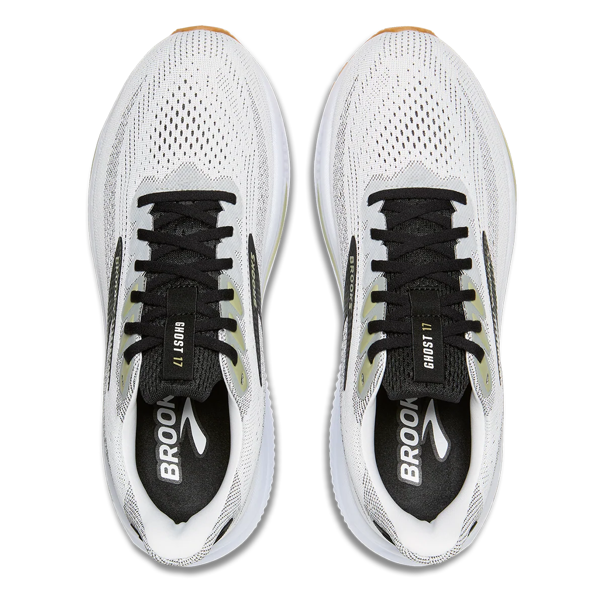 Brooks Ghost 17 White - Black - Tea