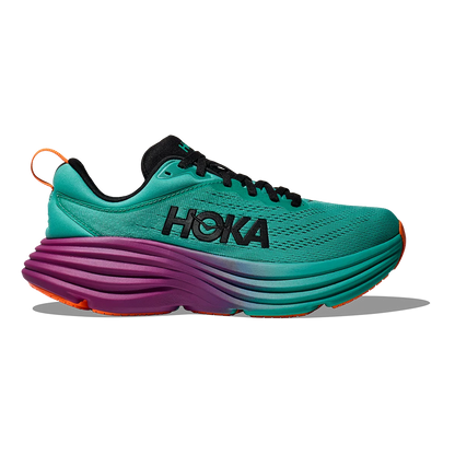 Hoka Bondi 8 - Electric Aqua - Black