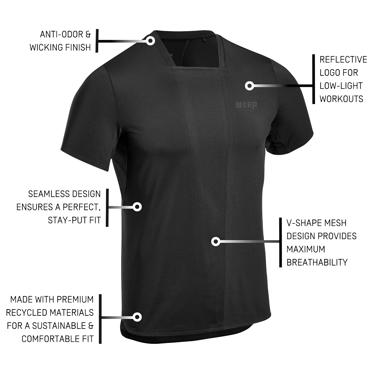 CEP The Run 4.0 Shortsleeve