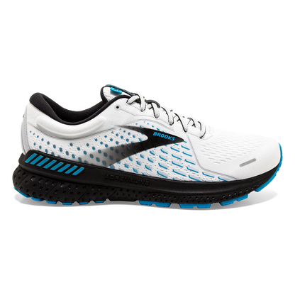 Brooks Adrenaline GTS 21 - White - Grey - Atomic Blue