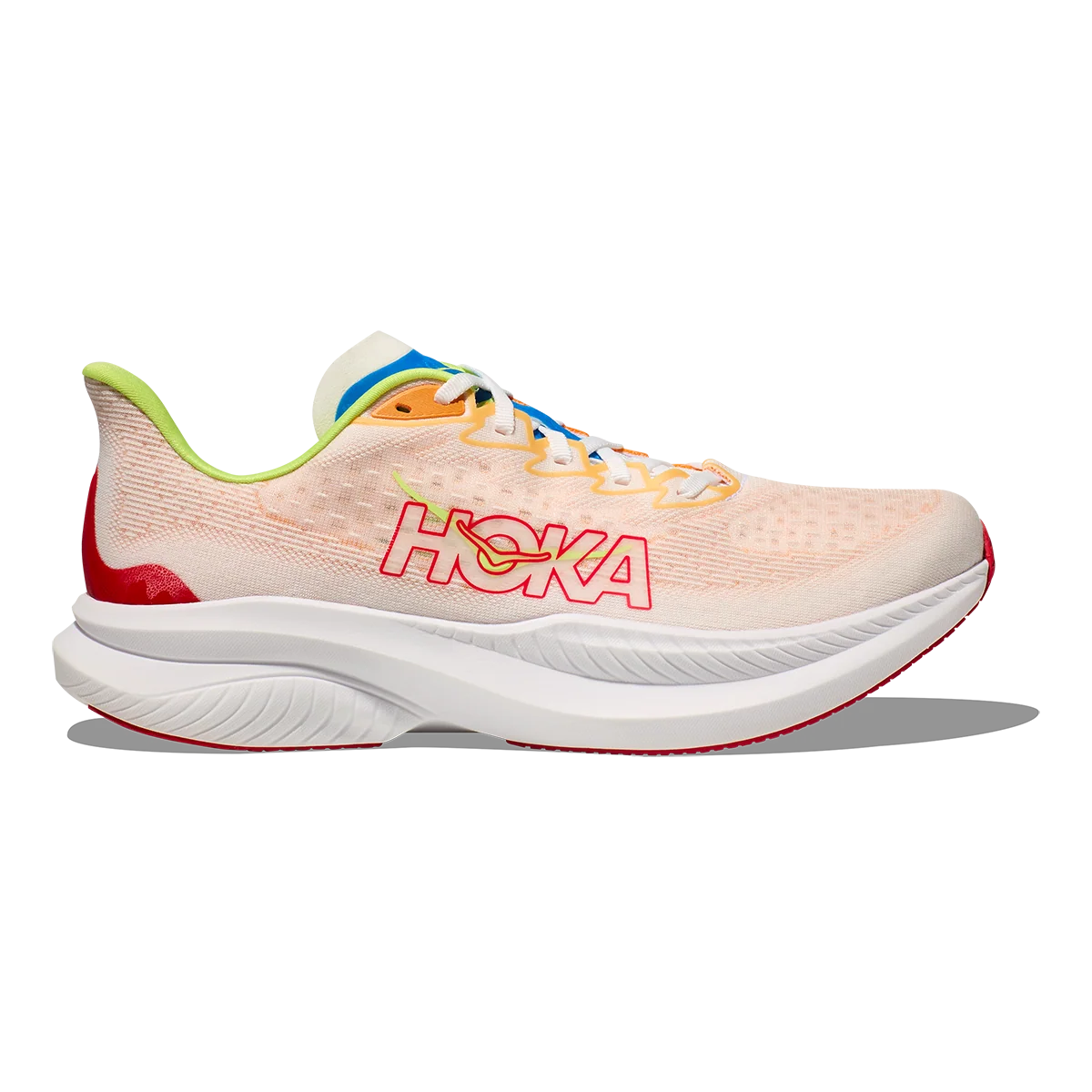 Hoka Mach 6 - White - Solar Flare