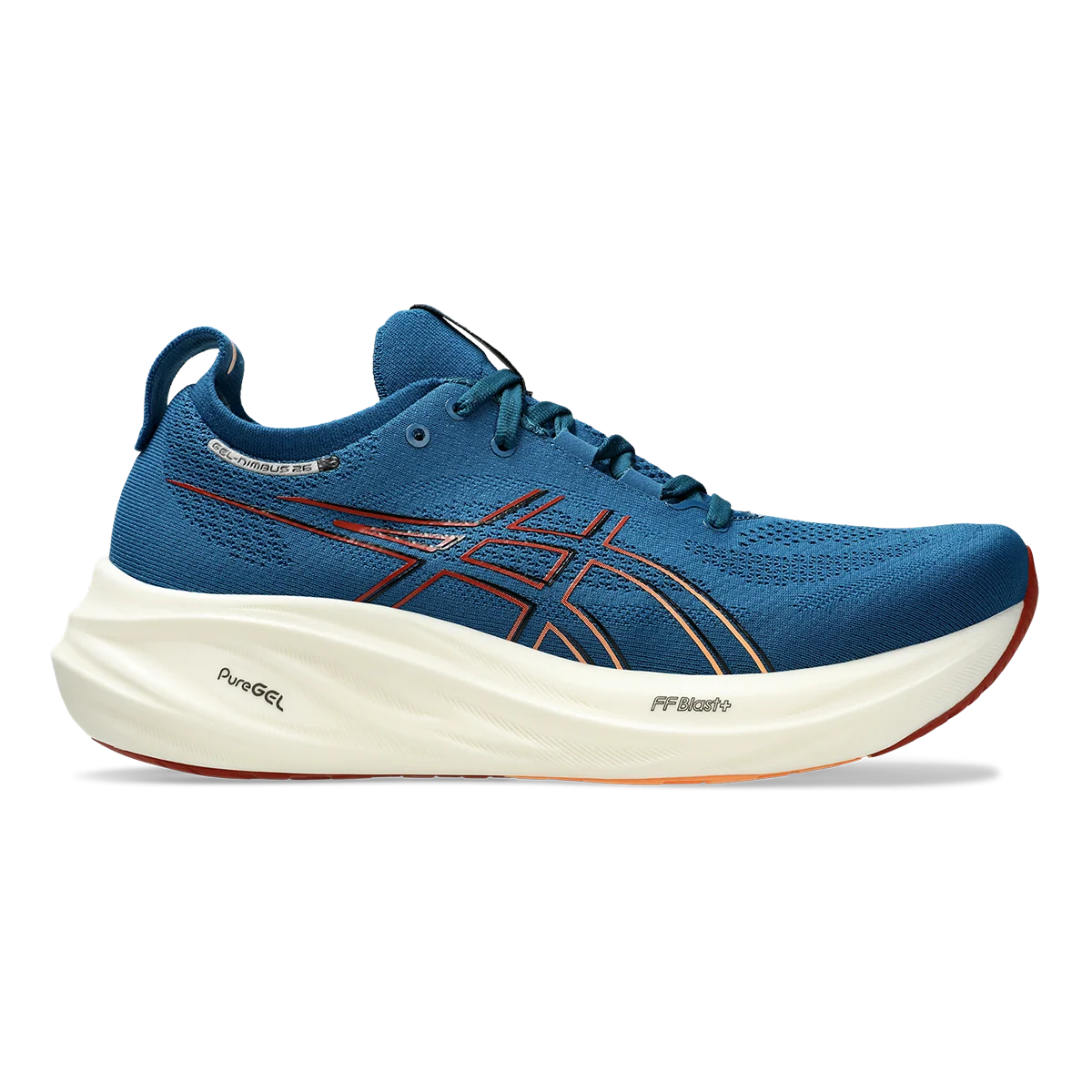 Asics Gel Nimbus 26 - Rich Navy - Faded Orange