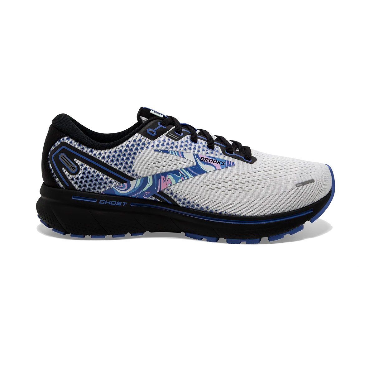 Brooks Ghost 14 - White - Black - Amparo