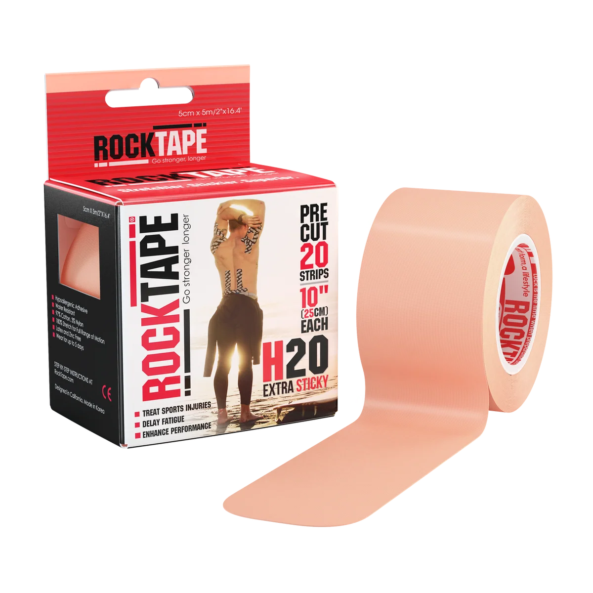 RockTape H2O Edge Precut 20 Count