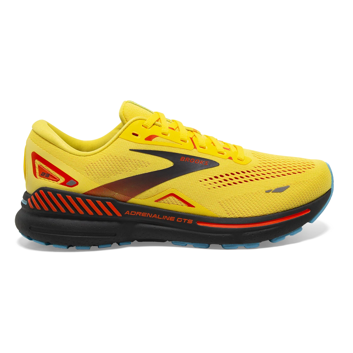 Brooks Adrenaline GTS 23 - Yellow - Foraged Iron - Orange